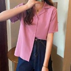 셀레네 여성용 베이직 반팔 셔츠