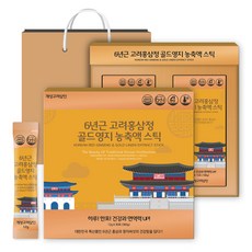 개성고려삼인 6년근 고려홍삼정 골드영지 농축액 스틱 12g x 30p + 쇼핑백 세트, 360g, 1개