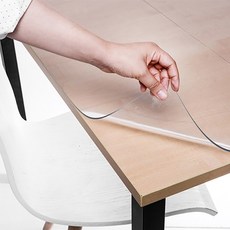 쾌청 식탁용 테이블 매트, 투명, 가로 60cm x 세로 120cm x 두께 1mm