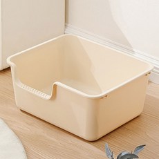 개과천선 고양이 미야오 화장실 + 모래삽 세트, 크림 베이지(화장실), 랜덤발송(모래삽), 1세트