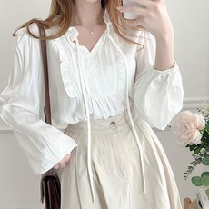 소이다 소프트프릴 블라우스