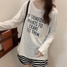 러브레터 잉글리쉬 임산부 긴소매 티셔츠