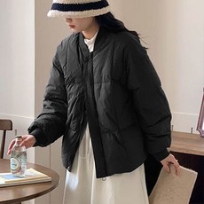 앤드스타일 여성용 폴시크 심플 패딩 점퍼 261705