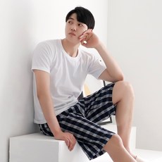 남성7부레이온잠옷