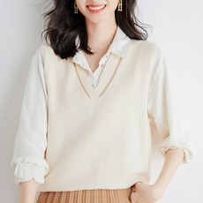 Soleil 女款V領針織背心
