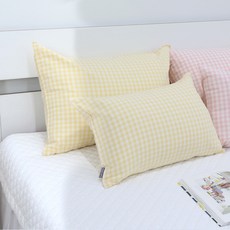 깅엄체크베개커버