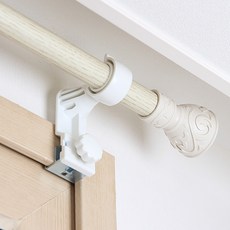 세류홈 스위트 25mm 파이프 커튼봉 + 마개 2개 + 안뚫어고리 3개, 아이보리 아이보리(커튼봉)