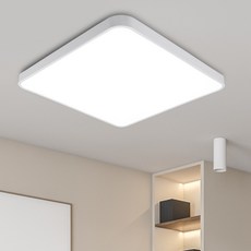 멜리빙 LED 삼성칩 정사각 심플 방등 60W, 화이트 + 주광색 화이트 + 주광색