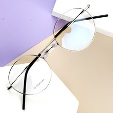 BEIMA 코받침 없는 새들노즈 W 동글이 블루라이트 차단 안경