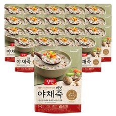 양반 버섯 야채죽, 420g, 20개