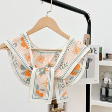 여성용 아티렐 실크 패션 인쇄 매듭 바람막이 작은 숄 TYPE02