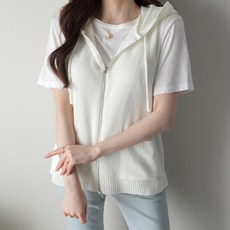 여성여름후드조끼