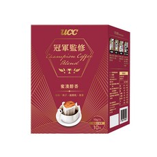 UCC 冠軍監修 蜜漬醇香濾掛式咖啡，風味: 梅子、龍眼乾、青茶, 10g, 10包, 1盒