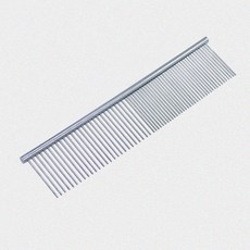 DING DONG PET 寵物不鏽鋼梳子刷子 中型, 銀, 1個