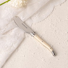 까르투하 앙클라 라귀올 버터 나이프 잼 칼 스프레더, 아이보리, 1개
