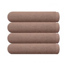 YOUNGSHIN TOWEL Panni 深歷史酒店浴巾 300g 棉紗 70 x 120 cm, 淺褐色的, 4個