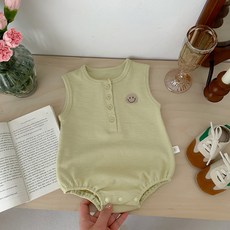 베베니즈 스마일와펜 심플 민소매 바디수트