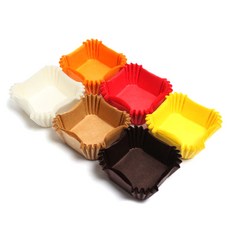 Picnic House 烘焙紙杯 Set 200入, 紅色+桃色+白色+黃色+可可色+淺棕色, 紅色+橘色+白色+黃色+可可色+淺棕色, 1組