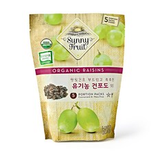 써니후르츠 유기농 건포도 파우치 5p, 250g, 1개