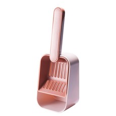 베러바이즈 고양이 화장실 모래 삽 보관 수납 거치대, 02 핑크, 1개