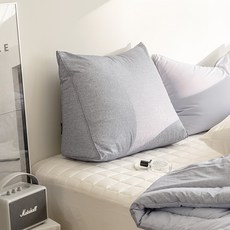 퓨어슬립 파운드 삼각 등받이 쿠션, GRAY