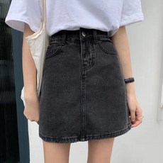 데이소이 A라인 미니 데님 스커트