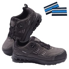K2 Safety 경작업용 딜리버리 가드 작업화 GREY + 패션 각반 세트, 1세트