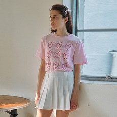 로라로라 여성용 HEART COLOR T-SHIRTS