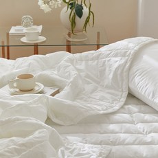 maatila Doze 60支高密度純棉換季夏季薄被, 白色