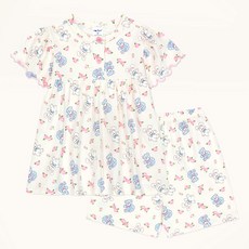 mollimelli friends 女童款Blanc Chouchu短袖睡衣組