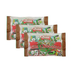 위니비니 크리스마스 산타스 헬퍼 초콜릿 패키지, 128g, 3개