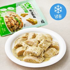 육식토끼 한입 닭가슴살 바질크림 (냉동), 100g, 10개