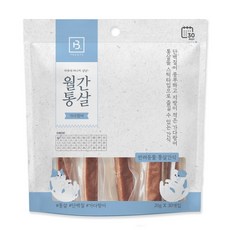 브리더랩 반려동물 월간통살 스틱타입 간식, 혼합맛(닭가슴살/가다랑어), 600g, 1개 - 월간통살