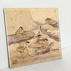 TDP名畫瓷磚系列 E9 金弘道 洗衣處