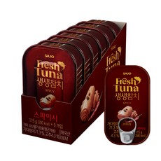 해표 생생 참치 스파이시, 115g, 6개