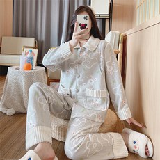 민성컴퍼니 두툼한 출산 임산부 잠옷 상하세트