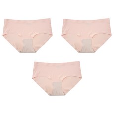 핑크존 여성용 삼각 심리스 팬티 3p