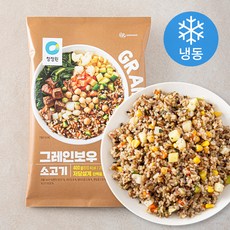 청정원 그레인보우 소고기 2개입 (냉동), 400g, 1개 - 핑크퐁어린이볶음밥