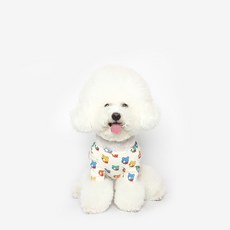 투스투스 강아지 곰돌이 티셔츠, 멀티, 1개