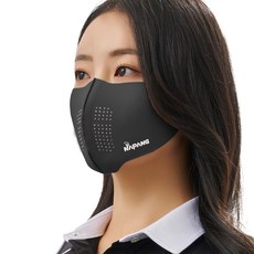 네이팡 표준형 클로즈 자외선차단 스포츠 마스크, 블랙, 1개 블랙, 1개