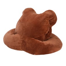 JH Company 곰돌이 다용도 쿠션, 브라운