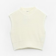 미쏘 반넥 니트 조끼
