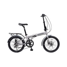 소니아 투데이100 알루미늄 미니벨로 접이식 자전거 시마노 디스크 브레이크 미조립, 그레이