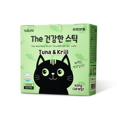 유한양행 윌로펫 더 건강한 스틱 고양이 유산균간식 30p, 참치 + 크릴새우 혼합맛, 1개 - 윌로펫