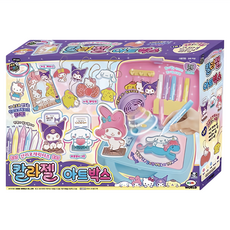 MIMI WORLD SANRIO 璀璨膠畫豪華創作箱套裝, 8歲以上適用, 韓國製造, 豪華創作箱, 1盒
