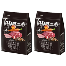 Tapazo 成幼犬 凍乾三重奏,低敏羊肉配方, 營養乾糧,豐富佐餐, 2.27kg, 2袋