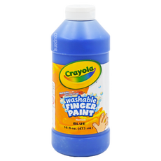 Crayola 繪兒樂 可水洗手指畫顏料 藍色, 16oz, 1色, 1瓶