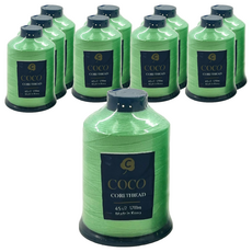 COTTONVILL 高級縫紉機線 Set, 45'S/2 色號 C035, 1700公尺 2入, 10捲