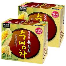 NOKCHAWON 綠茶園 玉米鬚茶 50包, 韓國人的飯後常備飲品，去油解膩，利尿排毒, 1.5g, 2盒