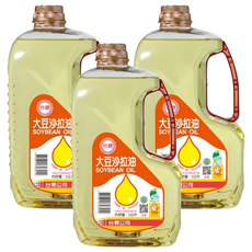 台糖 大豆沙拉油, 2公升, 100%純大豆釀造, 適合煎煮炒及製作沙拉, 2L, 3瓶